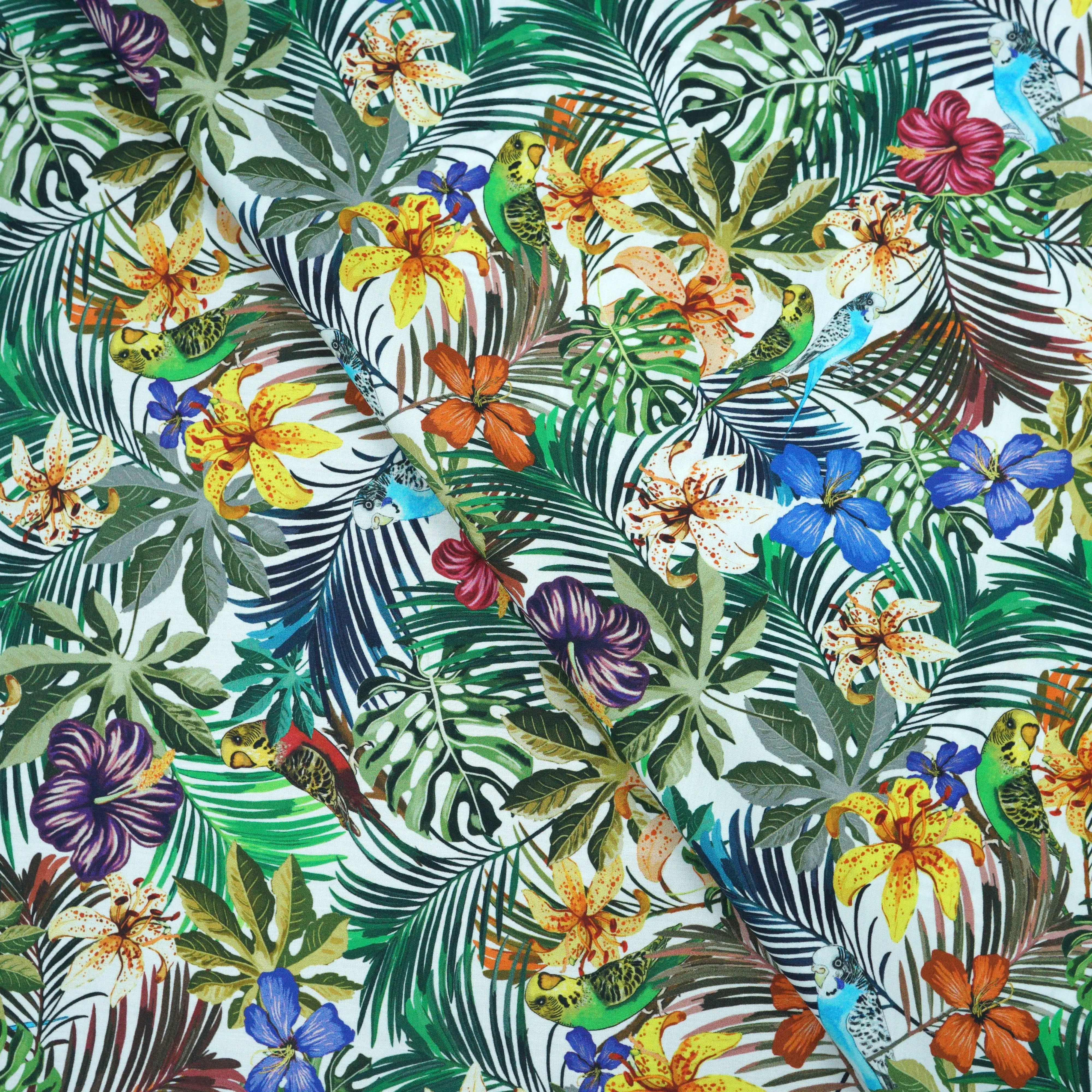 Tropical Paradise 100% Fine Shirting Cotton Fabric