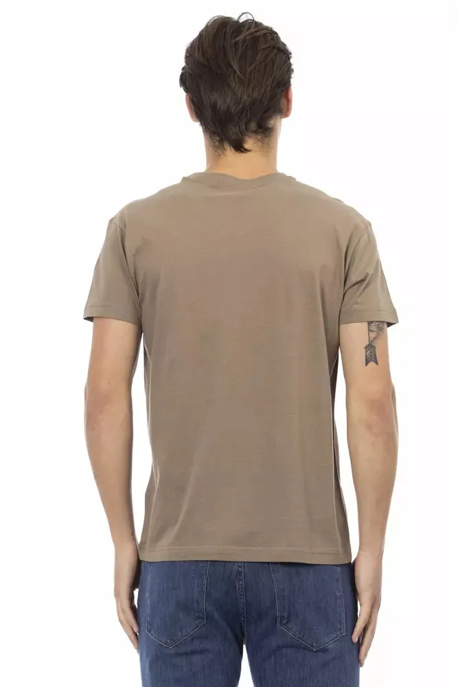 Trussardi Action Brown Cotton Men's T-Shirt