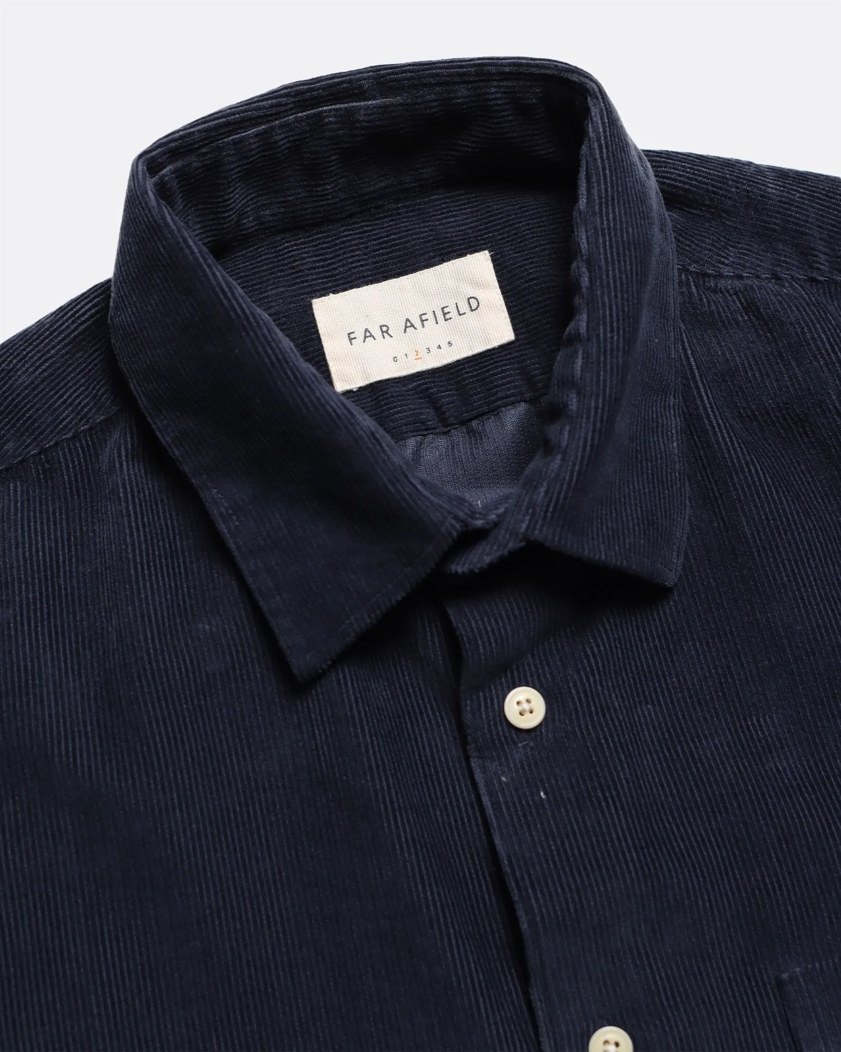 Two Pocket Shirt - Navy Corduroy