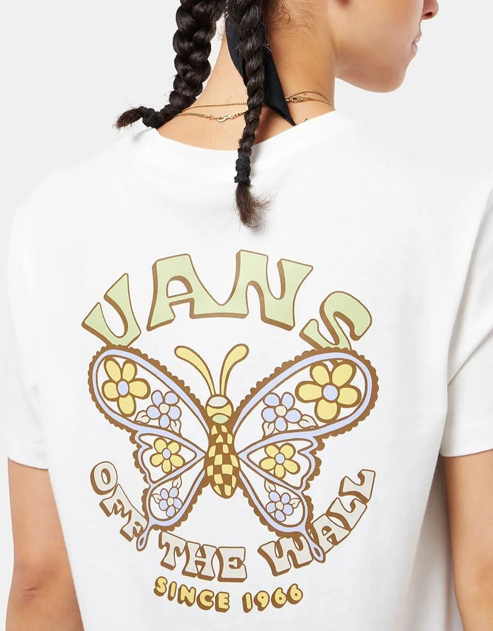 Vans Womens Paisley Fly T-Shirt - Marshmallow