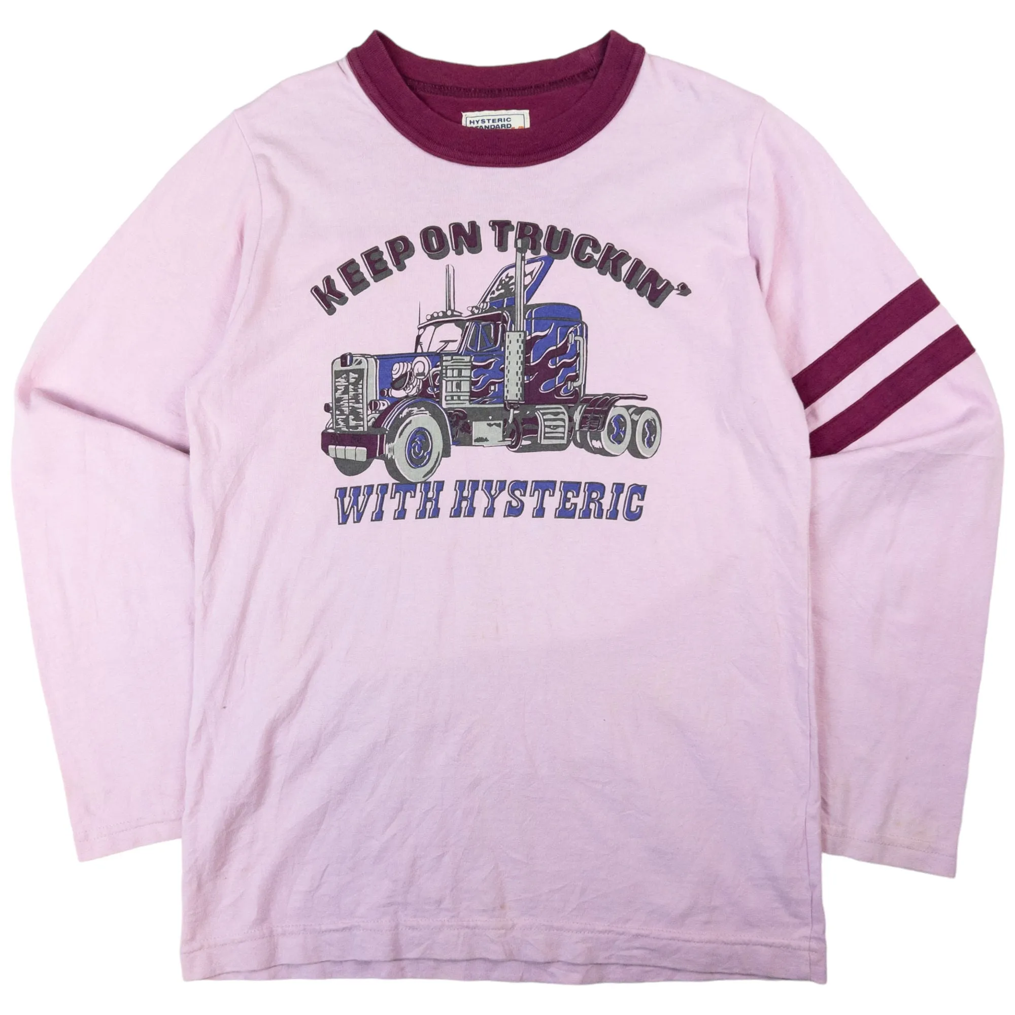 Vintage Hysteric Glamour Trucker Graphic Long Sleeve T Shirt Women's Size XS