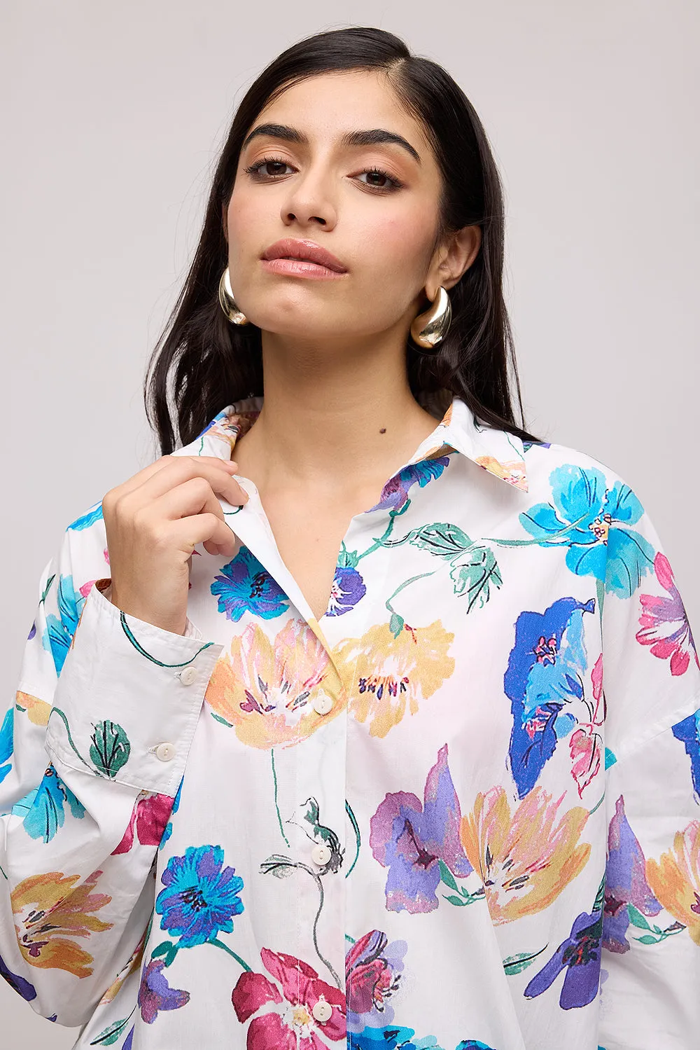 Water Color Poplin Shirt