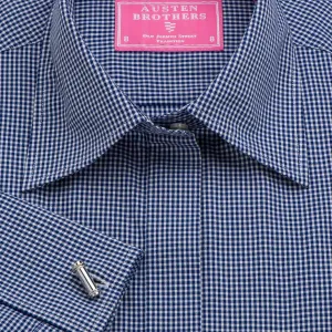 Women's Navy Gingham Check