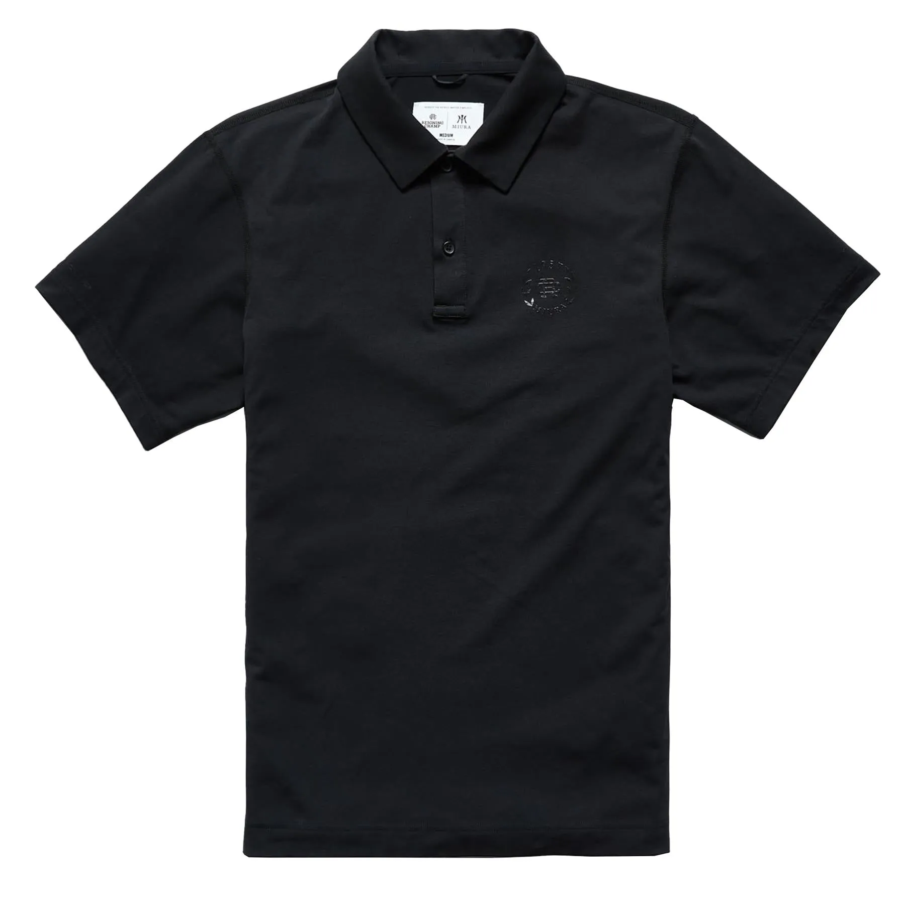 x Miura Copper Jersey Scratch Polo Black - 2024